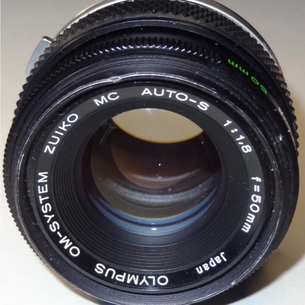 Olympus Zuiko 50mm f/1.8 Prime Lens — Black with Green Marking